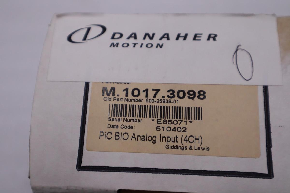 NEW Giddings & Lewis M.1017.3098 503-25909-01 4 CH I/O Module STOCK H1770