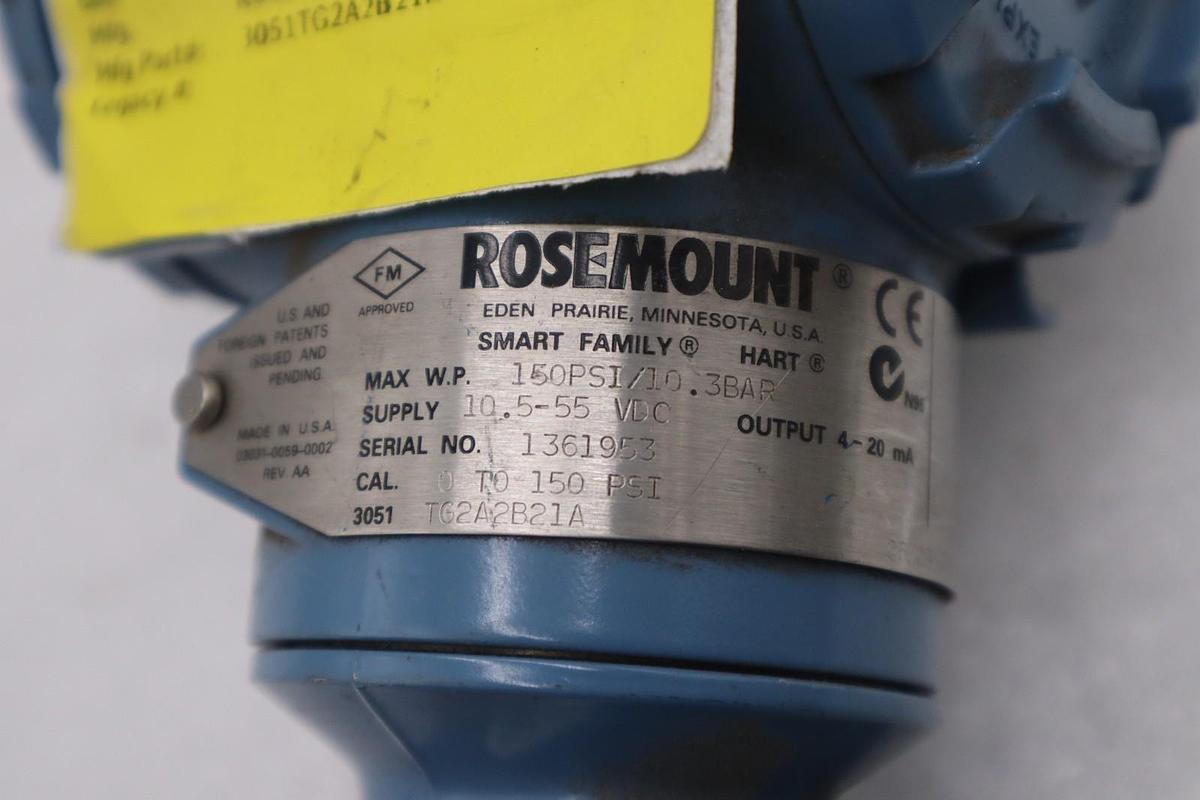 Used NEW Rosemount 3051TG2A2B21A Pressure Transmitter STOCK L-95C