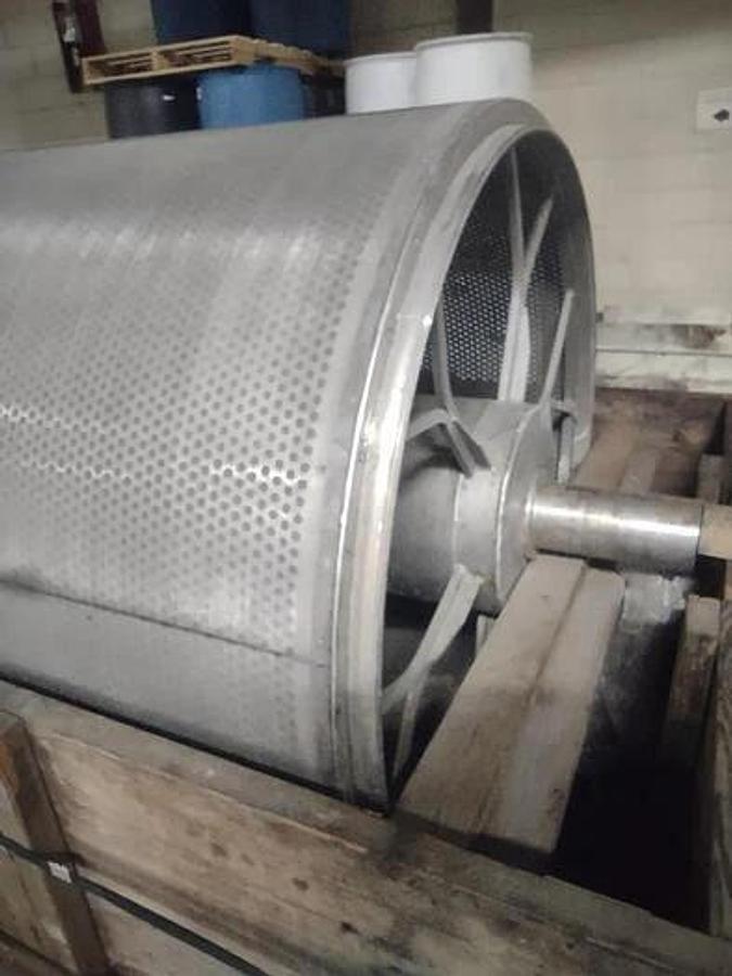 Used J.H. HORNE 100" WIDE X 48" DIA. DRUM THICKENER W/ SPARE DRUM
