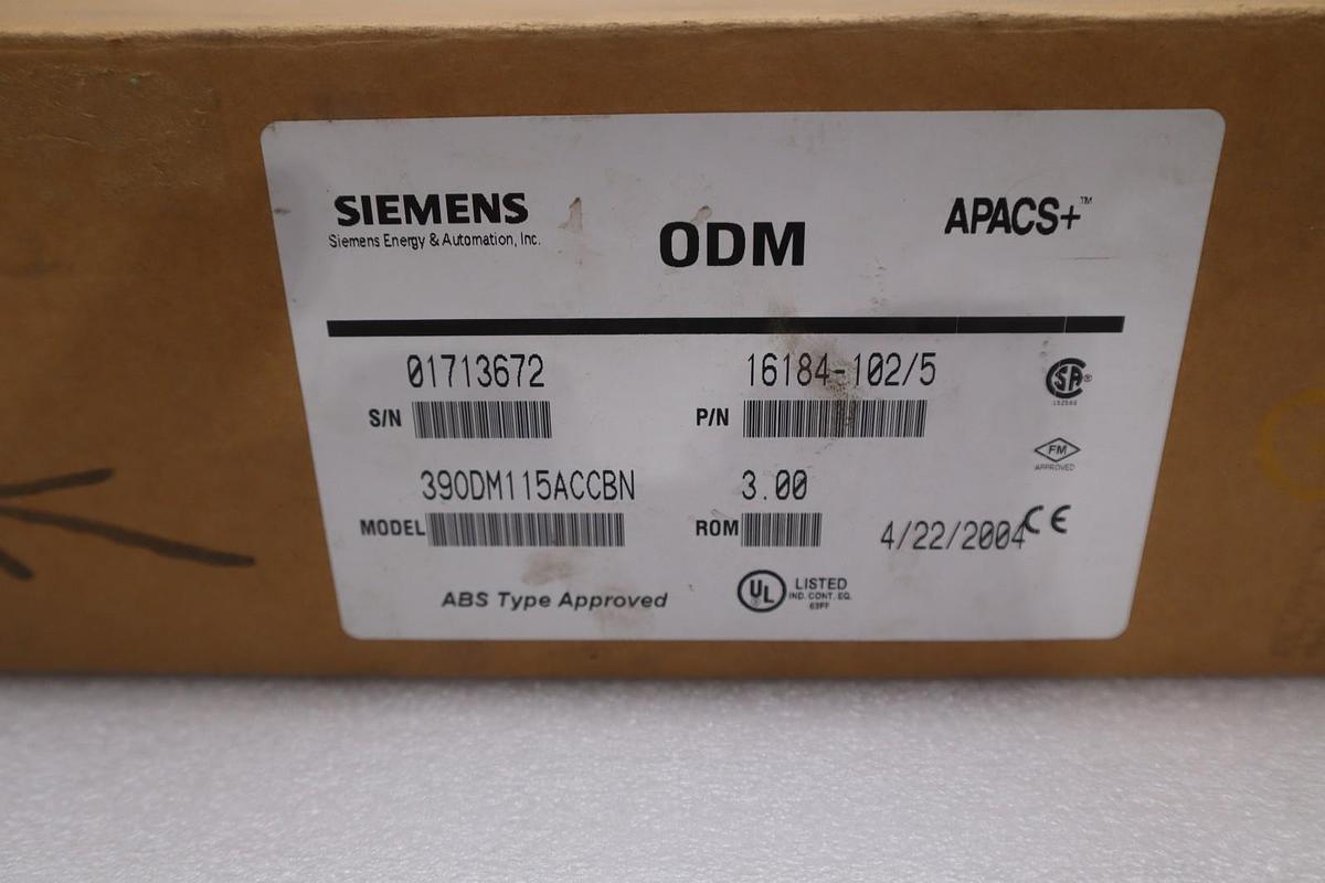Used SIEMENS APACS+ ODM Output Discrete Module 390DM115ACCBN STK SGF144