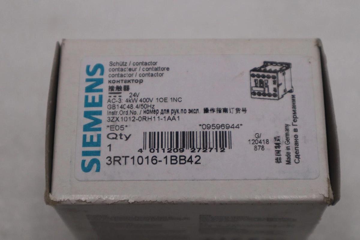 Used New Siemens contactor 3RT1016-1BB42 3RT10161BB42 New With Box Stock G700A