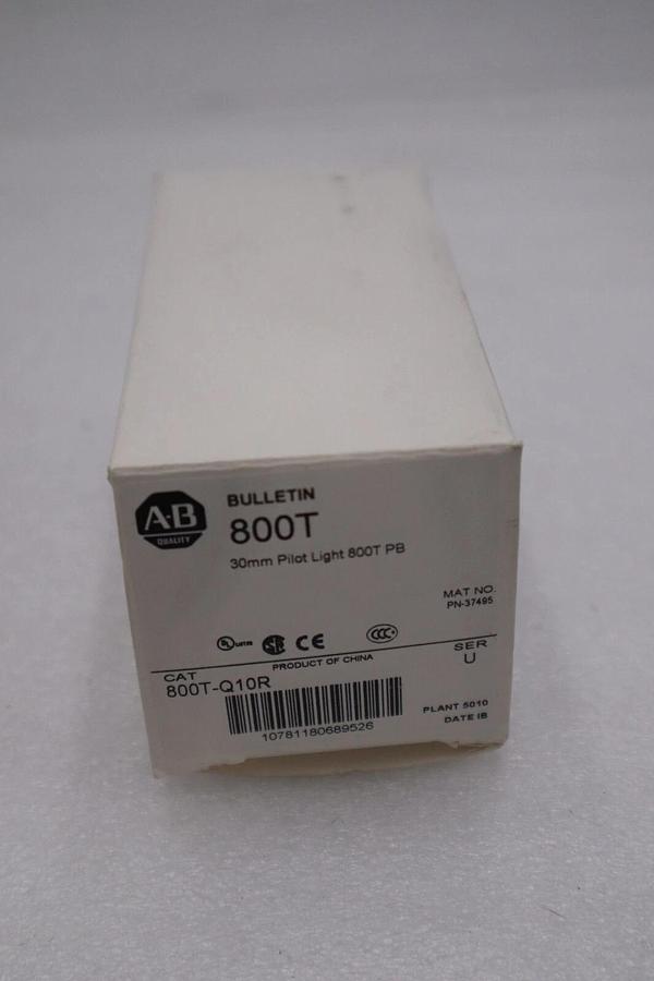 NEW OPEN BOX ALLEN BRADLEY AB Bulletin 800T-Q10R 30mm Pilot Light STOCK G590A