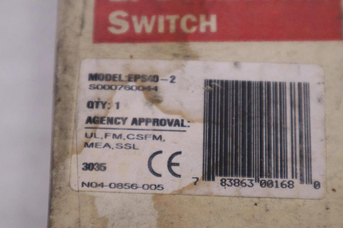 Used SYSTEM SENSOR EPS40-2 SUPERVISORY PRESSURE SWITCH STOCK 5204CC