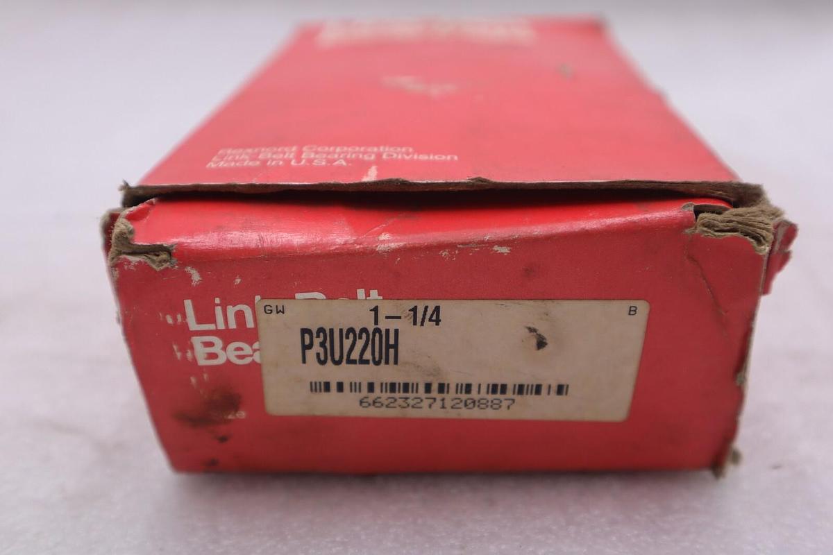 Used NEW OPEN BOX Link-Belt 1-1/4 Pillow Block Bearing P3-U220H STOCK B-784