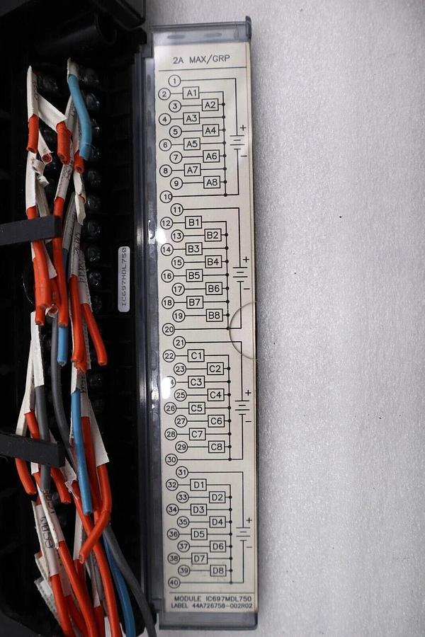 Used GE FANUC IC697MDL750 OUTPUT MODULE 2A MAX #L-242