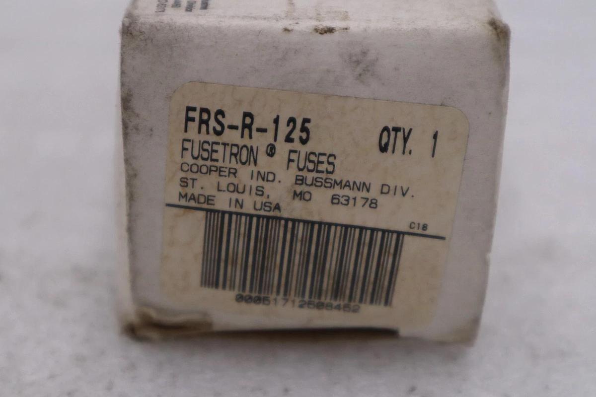 LOT OF 2 - NEW OPEN BOX Bussmann Fusetron FRS-R-125 Fuse STK GF403A