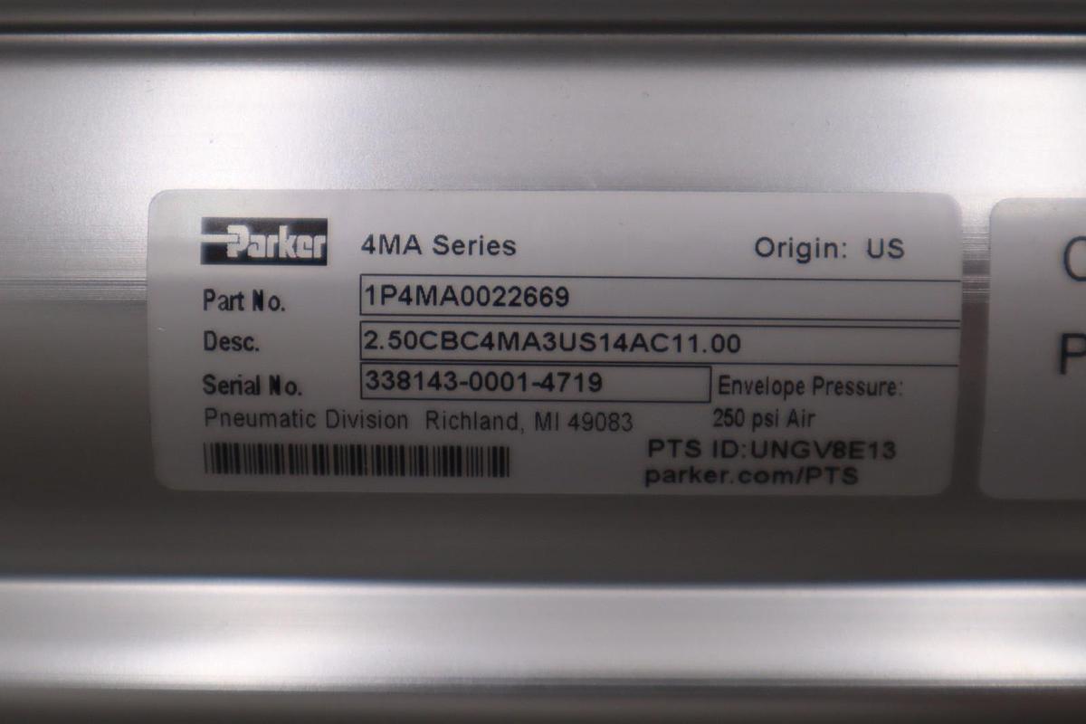 NEW PARKER 1P4MA0022669 4MA SERIES TIE ROD PNEUMATIC CYLINDER AIR SERVICE #H1311