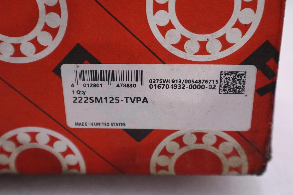 Used NEW FAG 222SM125-TVPA SPLIT SPHERICAL ROLLER BEARING - STOCK 1685CC