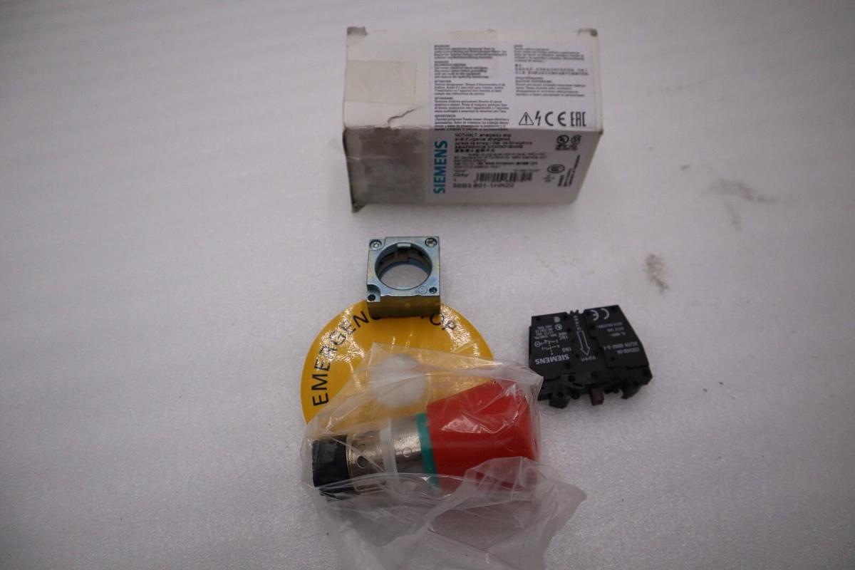 NEW IN BOX SIEMENS 3SB3 601-1HR20 EMERGENCY STOP STOCK H421A