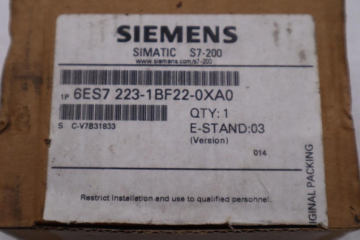 NEW SIEMENS 6ES7 223-1BF22-0XA0 I/O MODULE SIMATIC S7-200 STOCK H845A