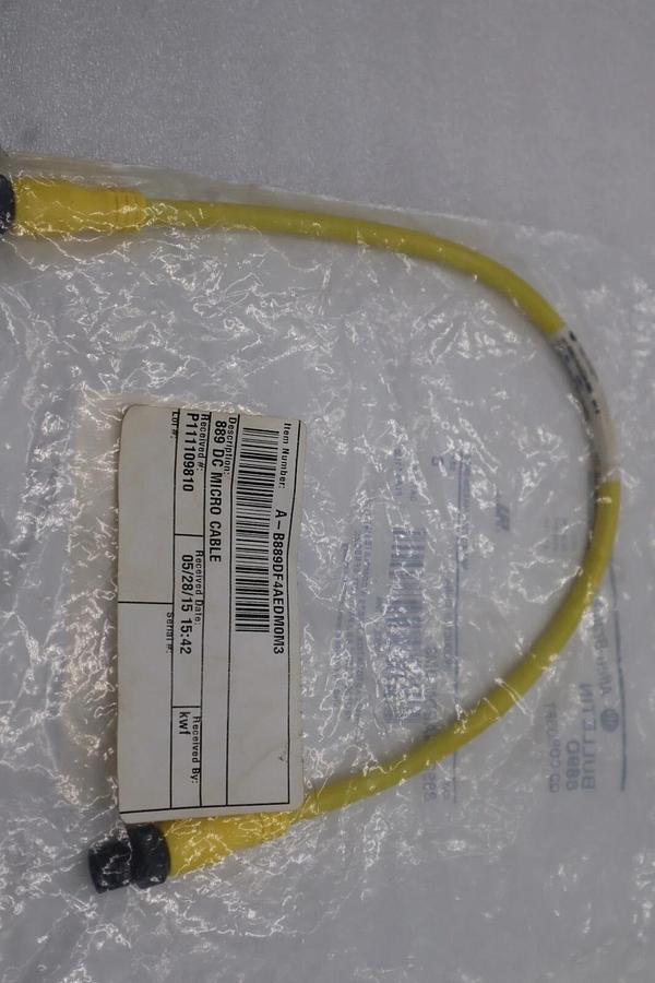 Used Allen Bradley 889D-F4AEPDM-0M3 Cable Pico Cordset 4-Pin 0.3m STOCK L-86-C