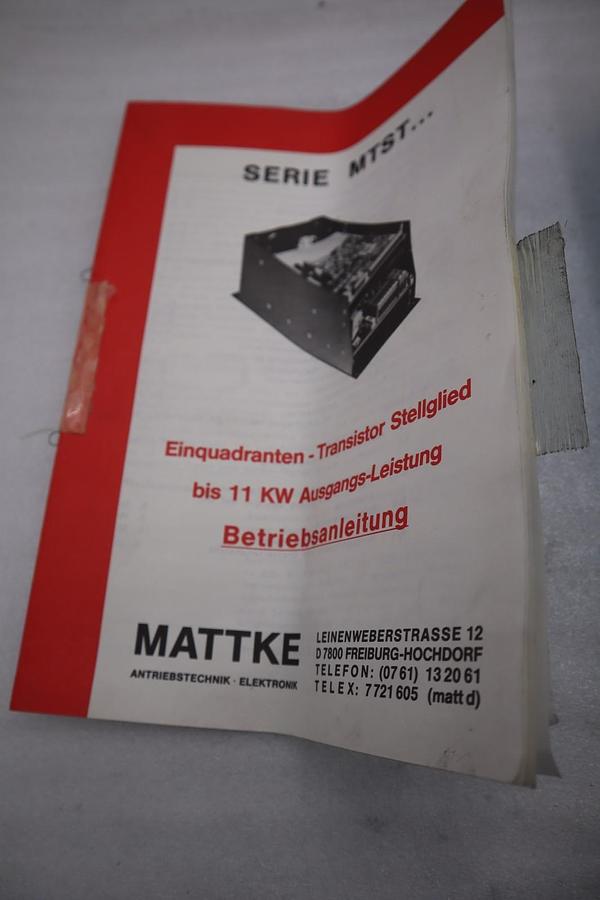 MATTKE Typ: MTST170/17 Transistor - STOCK 2705A