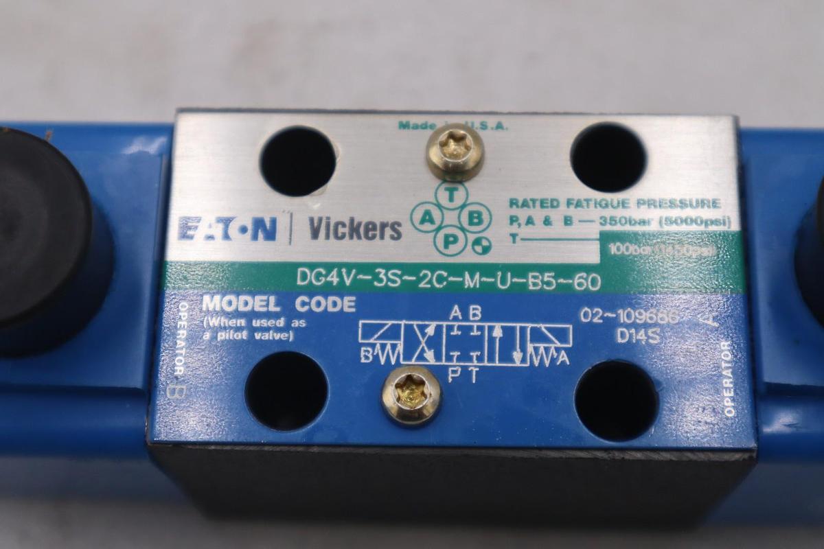 EATON DG4V-3S-2C-M-U-B5-60 VICKERS STOCK #2085B
