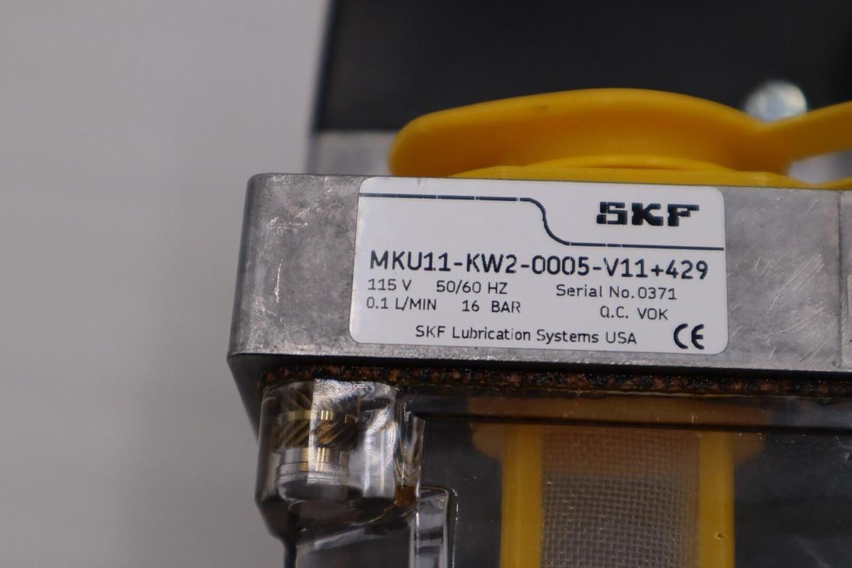 Used SKF MKU11-KW2-0005-V11+429 / MKU11KW20005V11429 GEAR PUMP SERIES MKU 115V #H1183