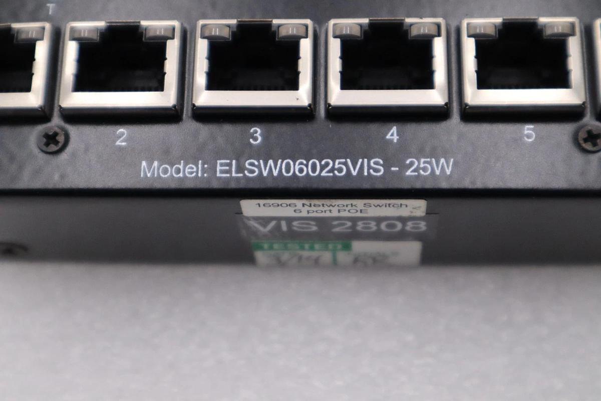 VISICS ELSW06025VIS-25W ETHERNET SWITCH ESWITCH 6 STOCK H842A