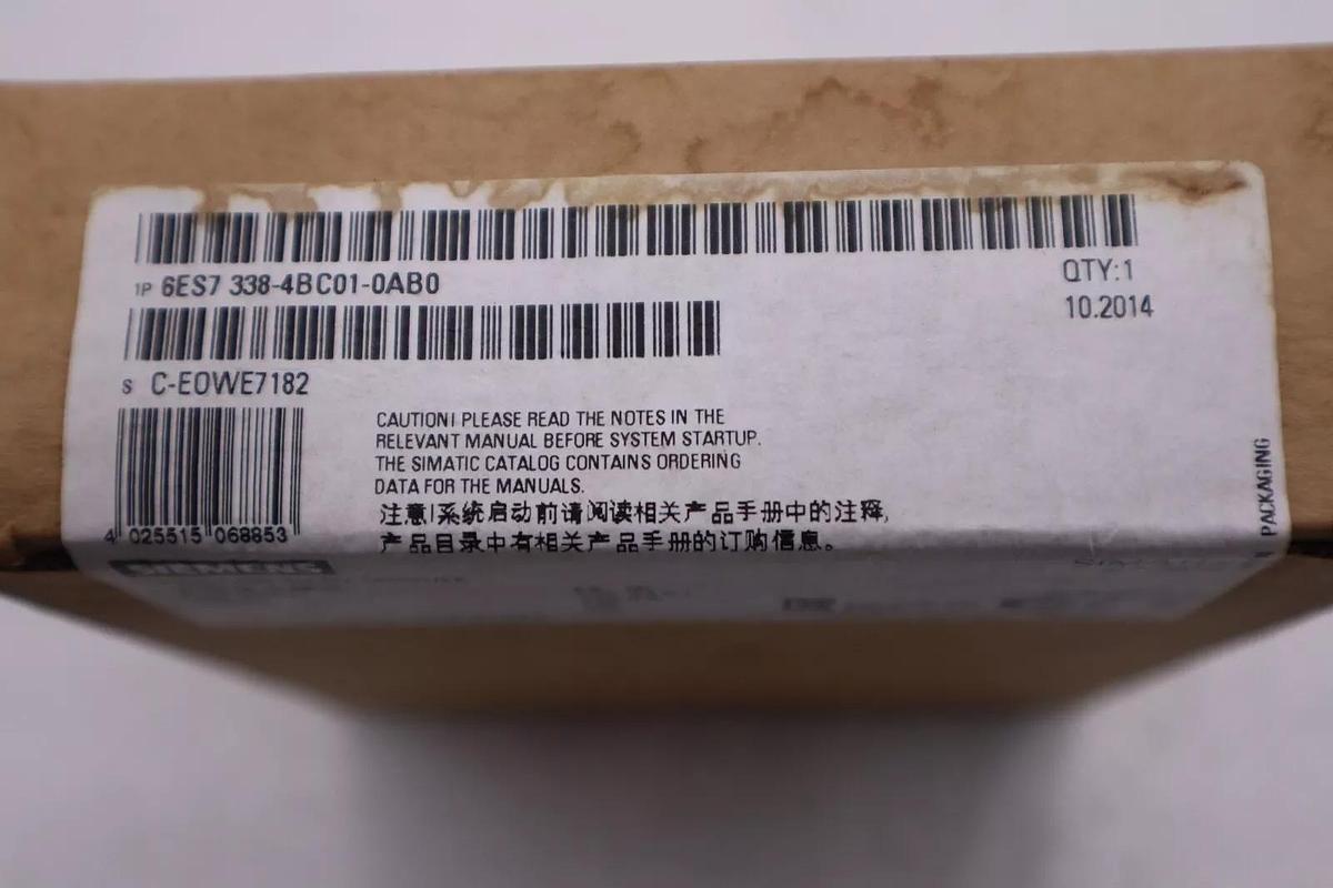 Used Siemens 6ES7338-4BC01-0AB0 6ES7 338-4BC01-0AB0 New Sealed Box Stock G158A