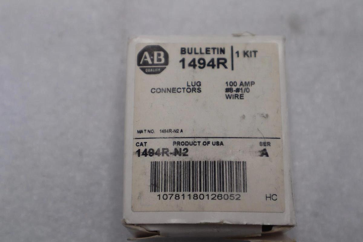 Allen-Bradley 1494R-N2 Lug Connectors STOCK K-3412