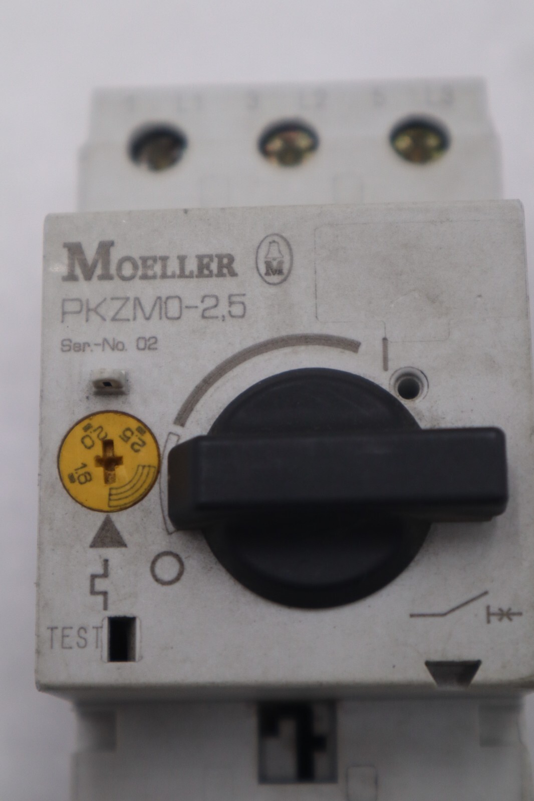 Used LOT OF TWO MOELLER MOTOR STARTER  3 POLE PKZMO-2.5 STOCK K-3450