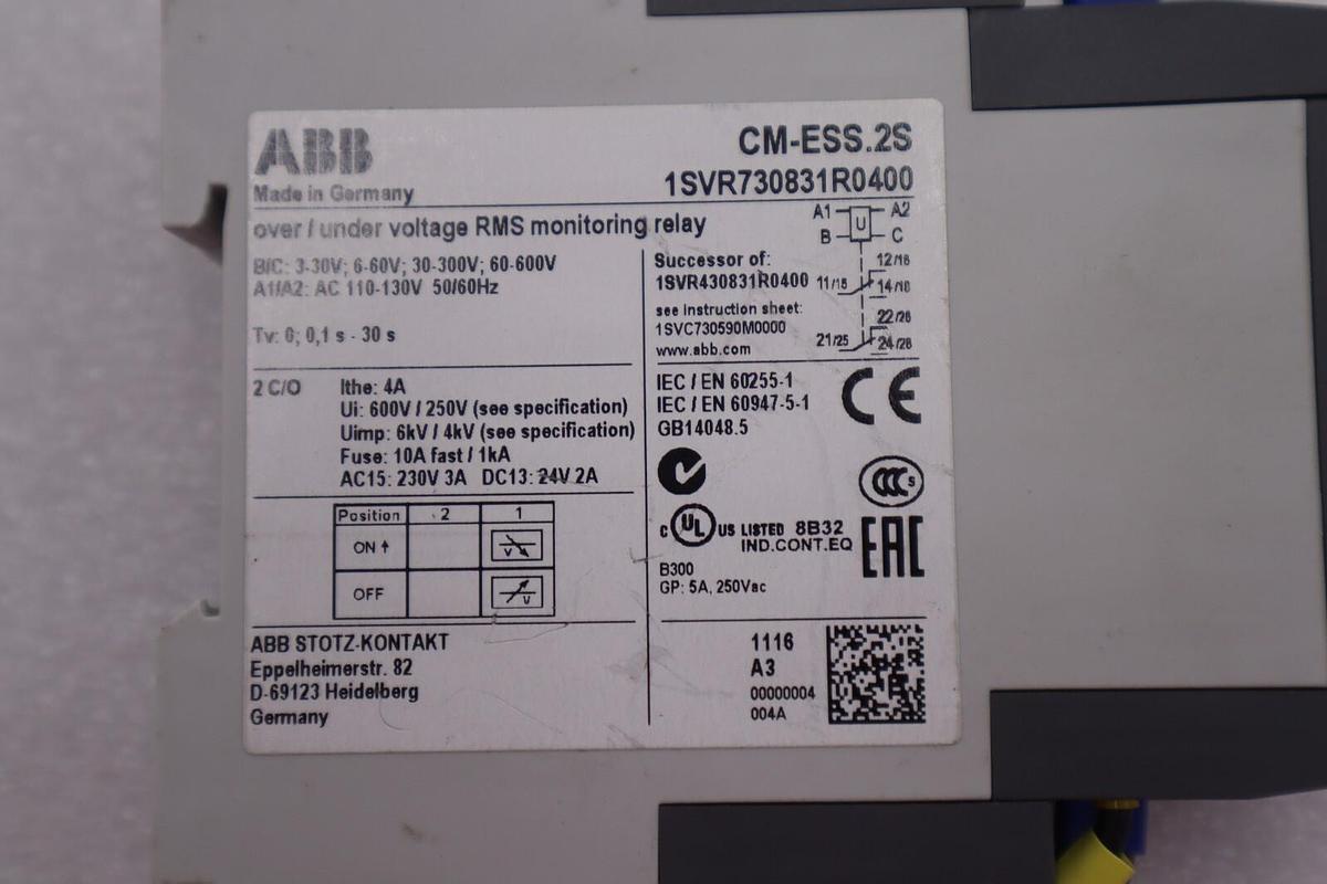 Used NEW ASEA BROWN BOVERI ABB CT-ARS.11S / CTARS11S STOCK K-1628
