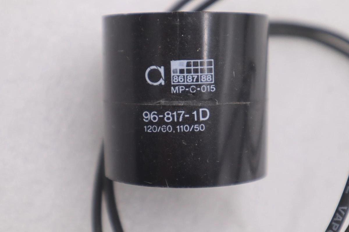 NEW OPEN BOX Asco 120V Solenoid Valve Coil, Model 96-817-1-D STOCK K-3258