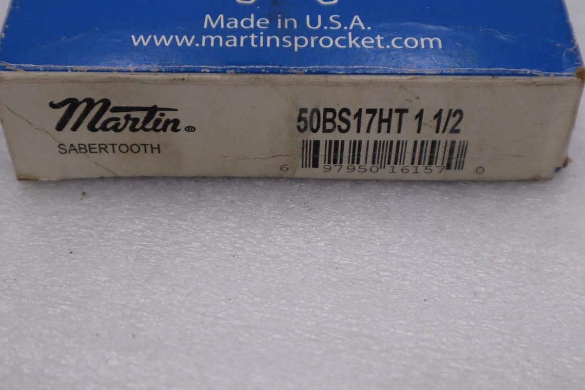 MARTIN SPROCKET & GEAR INC 50BS17HT 1 1/2 / 50BS17HT112 (NEW IN BOX) STOCK H788A
