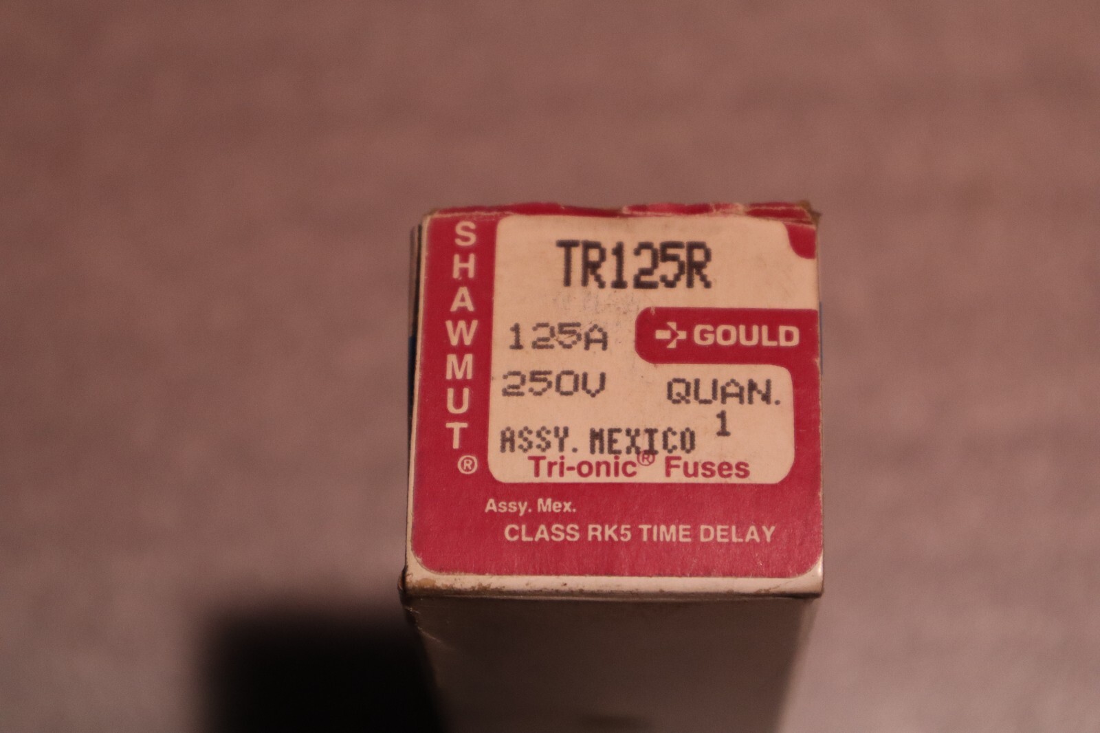 NEW GOULD SHAWMUT TR125R AMP 600V RK5 TIME DELAY FUSE STOCK 5801