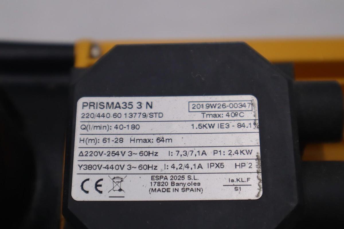 Used Water Pump BOMBA ESPA Prisma35 3N 2.2KW TIPO STOCK 4775