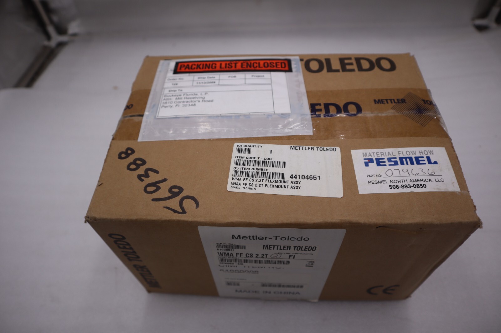 Used Mettler Toledo Flexmount WMA FF CS 2.2T w/ 0745A Load Cell NEW STOCK #G502