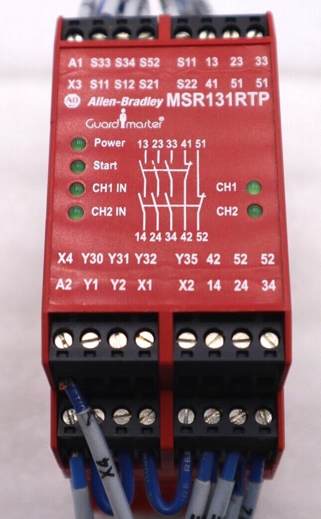 Used ALLEN BRADLEY MSR131RTP 440RC23139 SAFETY RELAY SER B 24V #L-390