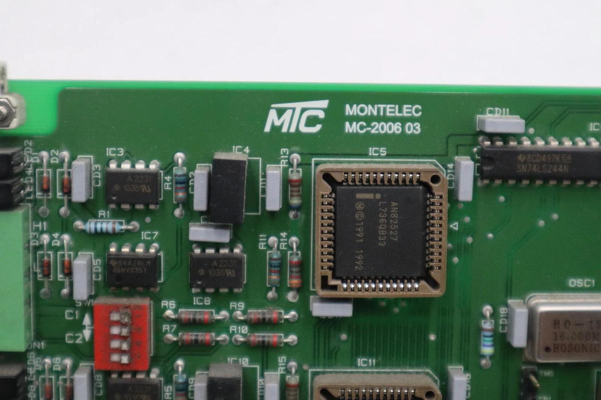 Used PASABAN COM. CAN MC-2006 03 PLC CARD STOCK #3971-A