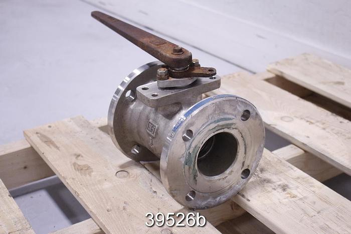 Used Neles Jamesbury A 3" Hand Operated Ball Valve #39526