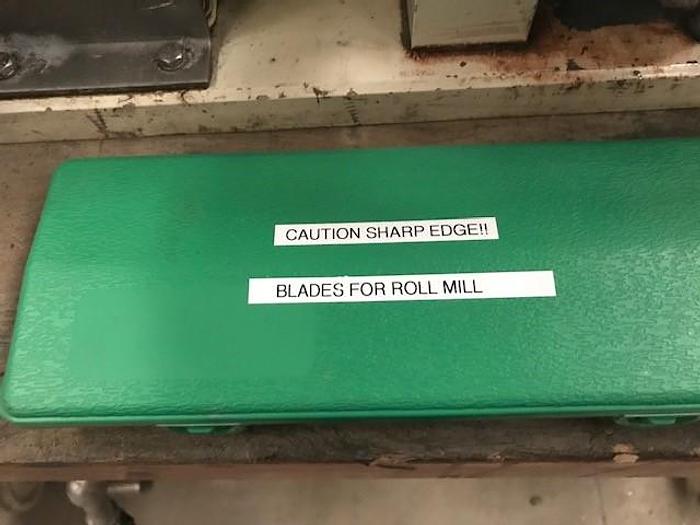 Used 2.5″ X 5″ ROSS THREE ROLL MILL – TYPE 440C STAINLESS STEEL ROLLS (#9395)