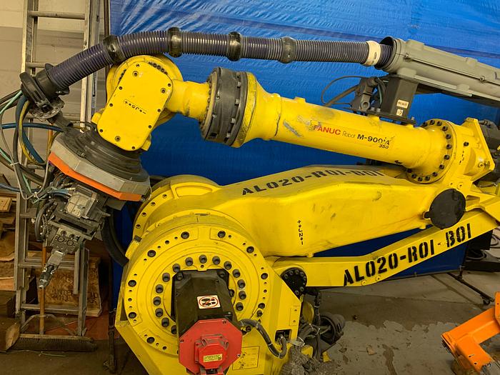 Used FANUC M900iA/350 6 AXIS CNC ROBOT WITH R30iA CONTROLLER 350KG X 2650mm REACH