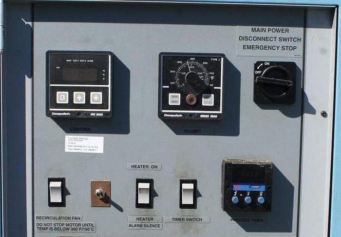 Used 25"W x 25"H x 25"L Despatch VRC1-90-1E Cabinet Oven, 500°F, Electric