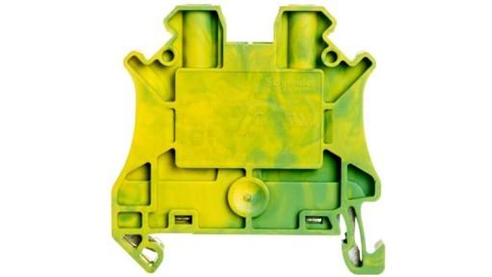 Protective 2-wire connector 4mm2 green-yellow N