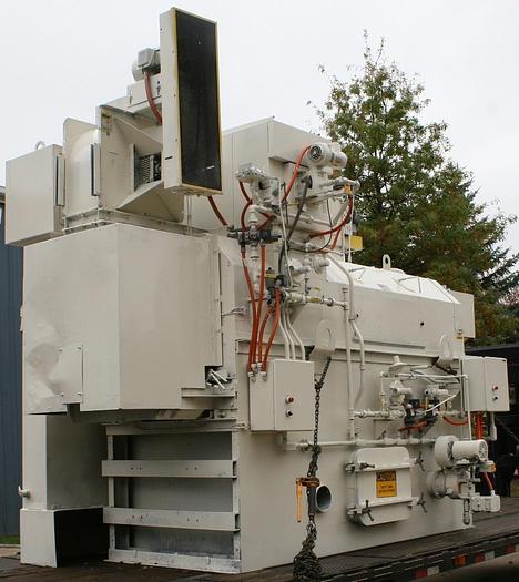 Used Ransohoff 30" Diameter Rotary Drum Washer, Gas Fired, Stainless Steel Contruction, Wash & Dry-Off