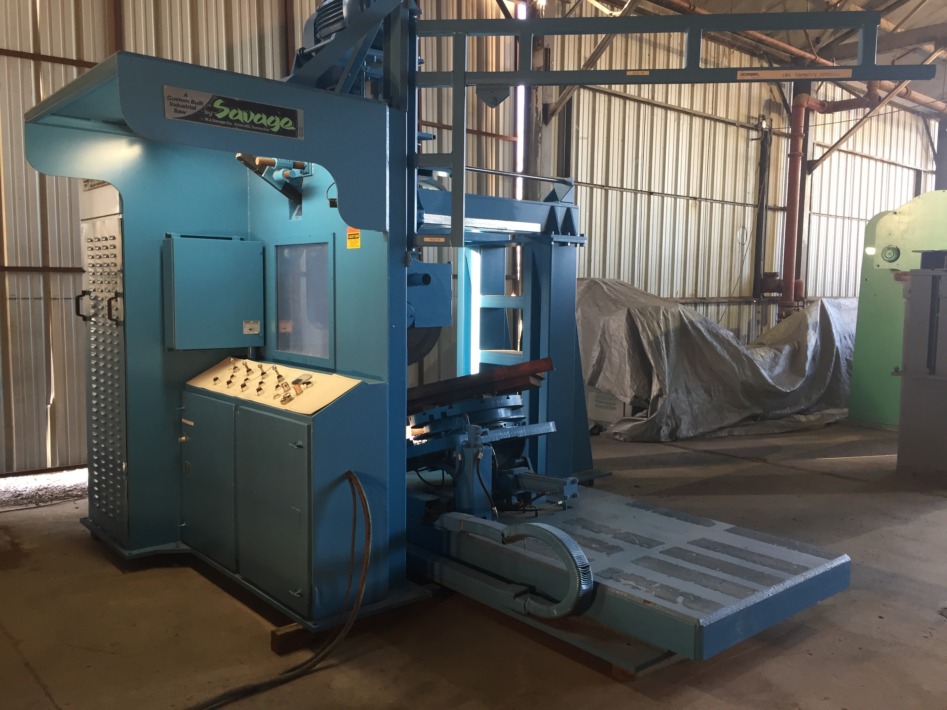 Used 60 HP Savage Abrasive Foundry Saw