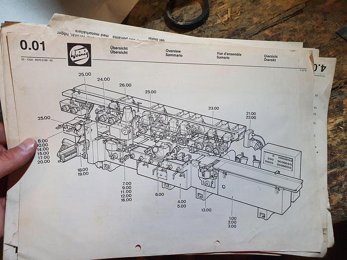 Used Weinig T&G production Linea produzione perline  Hydromat Super 30 B
