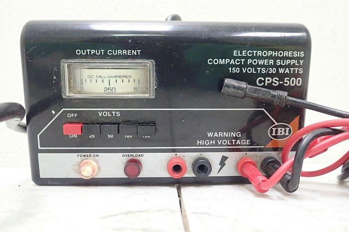 Used IBI Model CPS 500 Electrophoresis Compact Power Supply with Cable