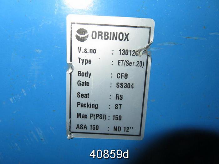 Used Rovalve 12" Hand Operated Knife Gate Valve #40859