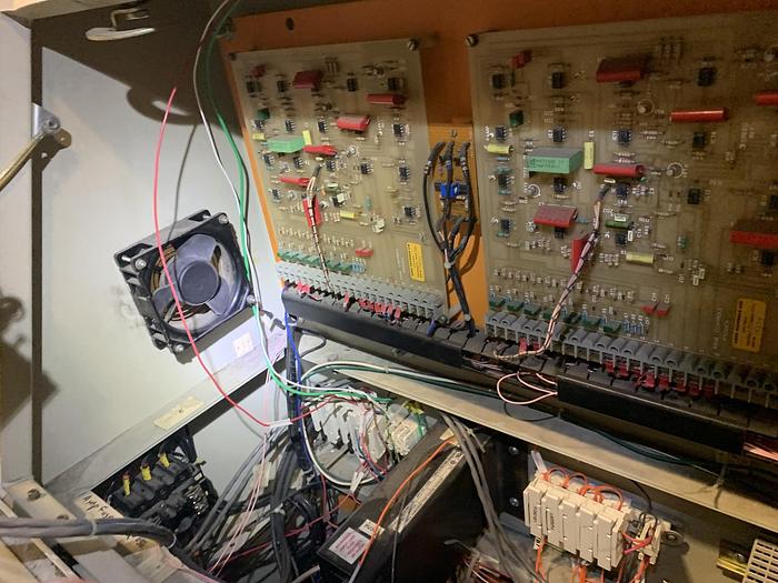 Used 62" TITAN MODEL SR5 CANTILEVERED DUPLEX SLITTER REWINDER 24" OD REWIND