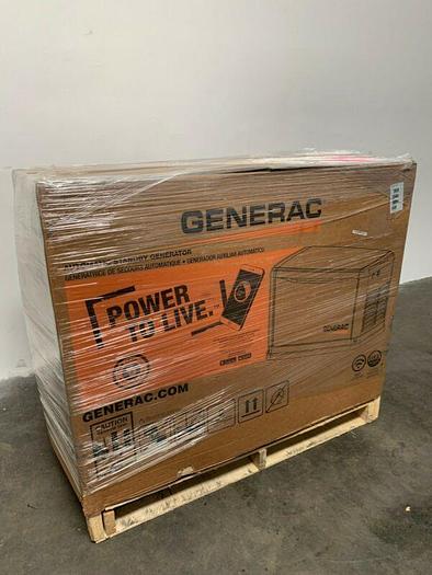 Used Generac G0070432 22kW Automatic Standby Generator System w/ Transfer Switch