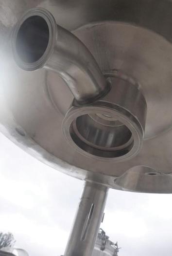 Used Tank, 52.8 Gallon, 316 Stainless Steel, 24" X 26", 45 PSI, Precision, #S743749