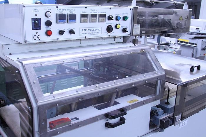 Used Adpak EFK250 Automatic L-Sealer with  Heat Tunnel