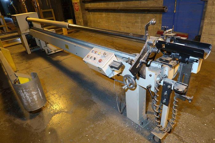 Used 168" AUTOMATIC HANDLING PIRANHA SEMI-AUTOMATIC CORE CUTTER 3" AND 8" SHAFTS - PENDING SALE