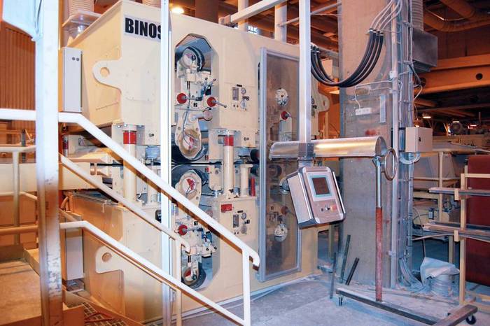 Used 2007 BINOS WBS 4 26-2F -1300 Double-sided Calibration Sanding Machine