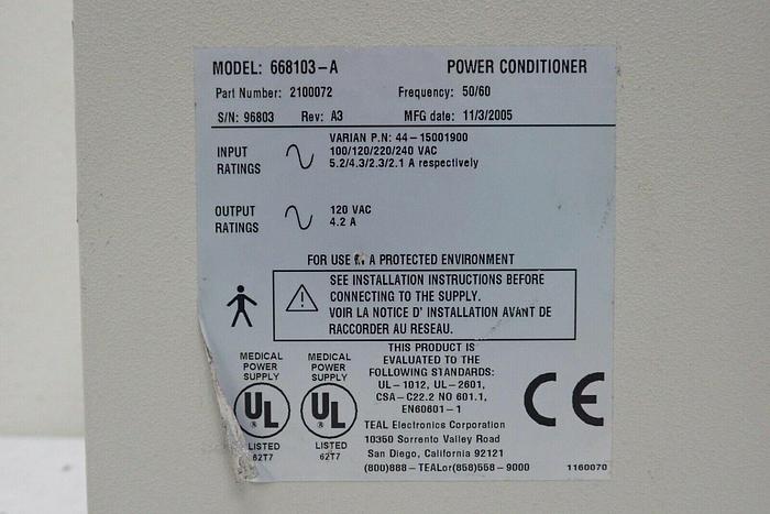 Used Teal Electronics Model 668103-A Power Conditioner