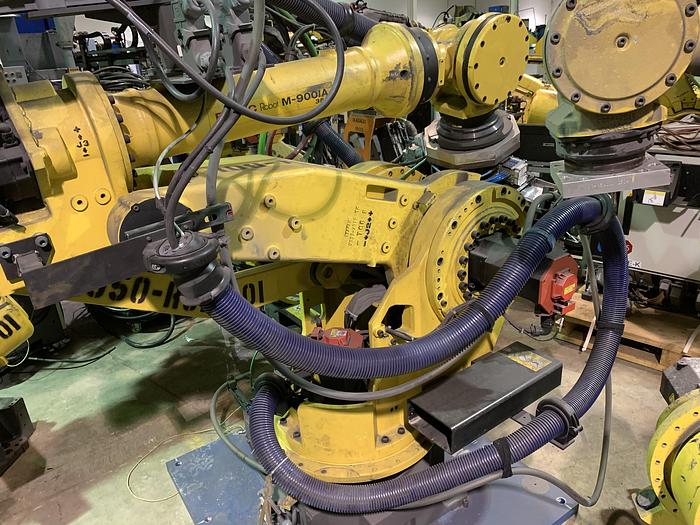 Used FANUC M900iA/350 6 AXIS CNC ROBOT WITH R30iA CONTROLLER 350KG X 2650mm REACH