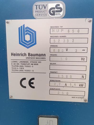 Gebraucht Baumann NUP 650