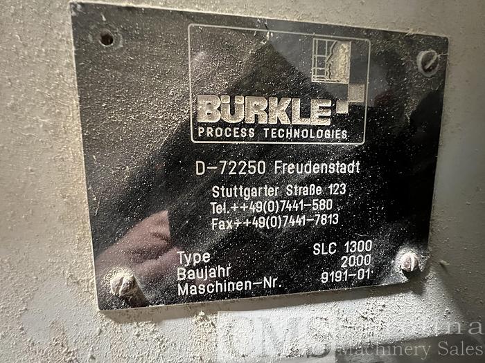 Used Burkle Cefla Barberan Roll Coaters & UV Ovens